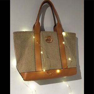 Michael Kors Fulton Med Canvas Tote
